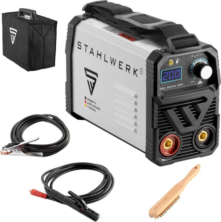 Stahlwerk Schweissgerät ARC 200 MD IGBT MMA E Hand Inverter Single-Board 200 A
