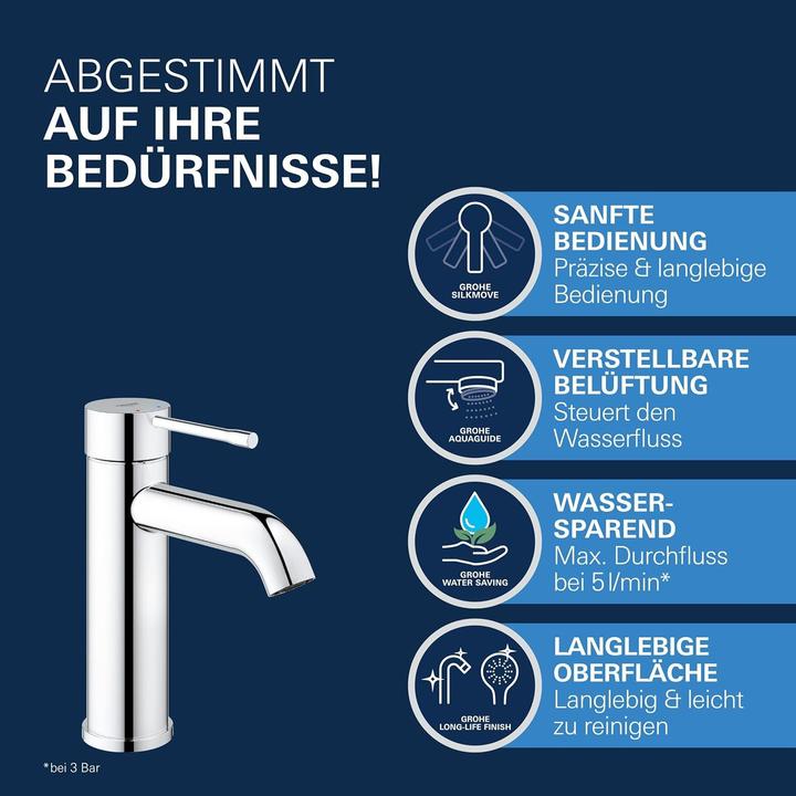Produktbild Grohe Essence Einhand-Waschtischbatterie S-Size