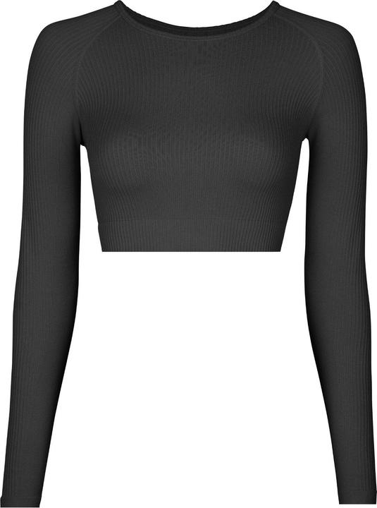 Snocks Geripptes Sportshirt langarm Damen