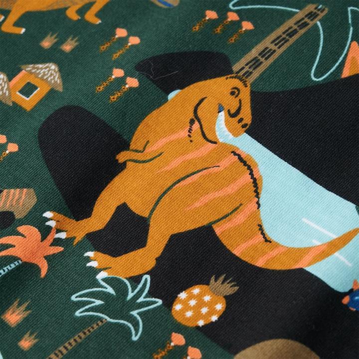 Produktbild VidaXL Kinderpyjama mit Langen Ärmeln Dunkelgrün 92,Material (92)