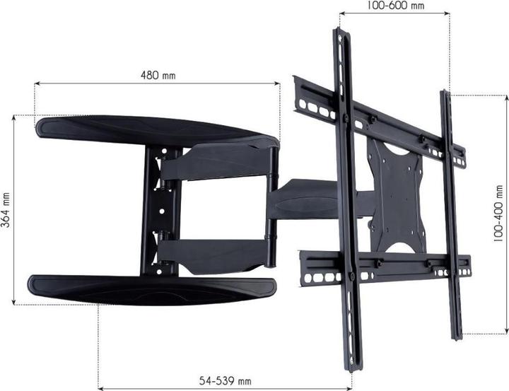 Image du produit Techly Ultra mince Full Motion (Mur, 65", 35 kg)