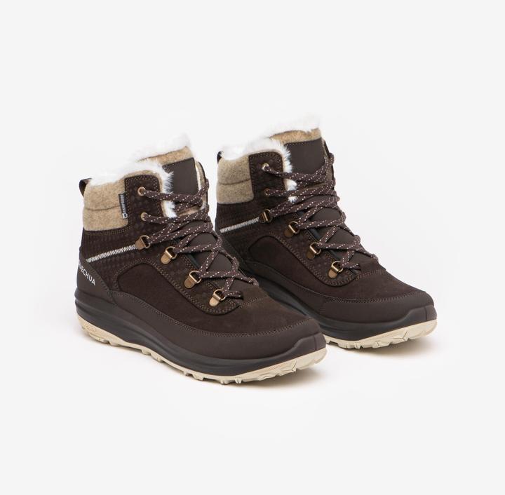 Image du produit Quechua Chaussures d'hiver femme cuir chaud imperméable mi-hautes randonnée hivernale - SH900 (36)