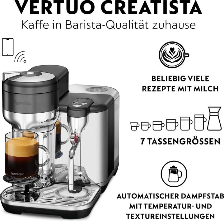 Actual product image Sage Nespresso Vertuo Creatista (NESPRESSO Vertuo, CH plug)