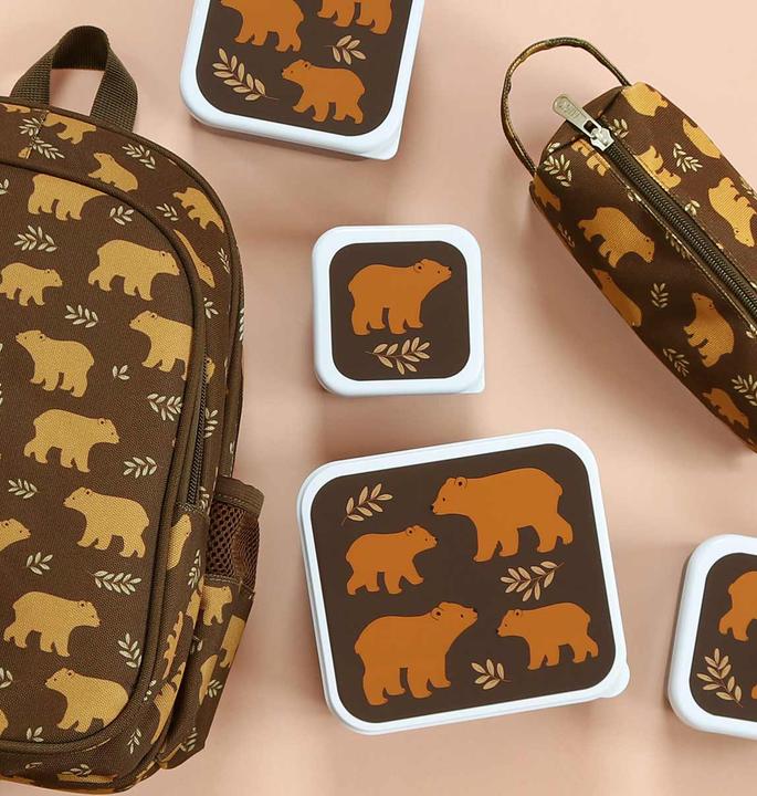 Produktbild A Little Lovely Company ALLC Lunch & snack box set SBSEBE43 Bears