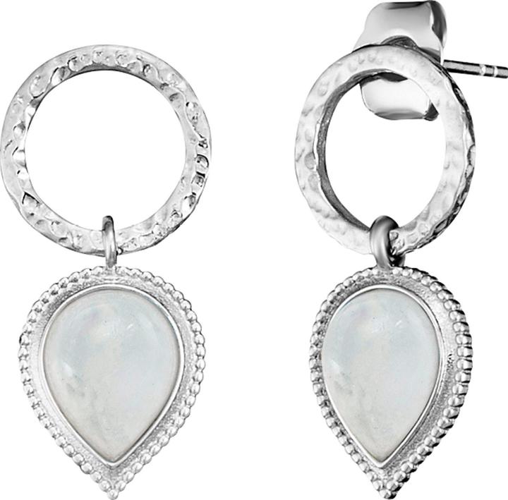 Engelsrufer Silver earrings with moonstone Pure Drop ERE-PUREDROP-MO (L) (925 silver)