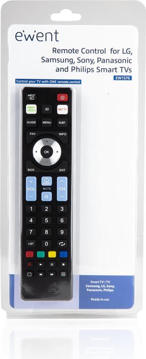 Produktbild Ewent Mando A Distancia Para Smart TV Lg Samsung Sony Panasonic Philips (Universal Fernbedienung)