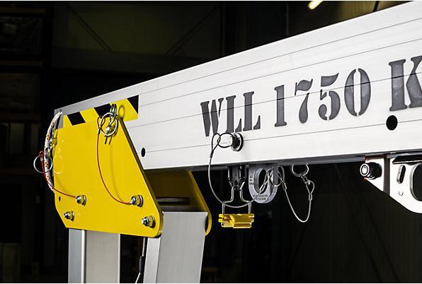 Image du produit Planeta Portique en aluminium RLPK, hauteur h.t. 2477 - 3877 mm, largeur 5000 mm.