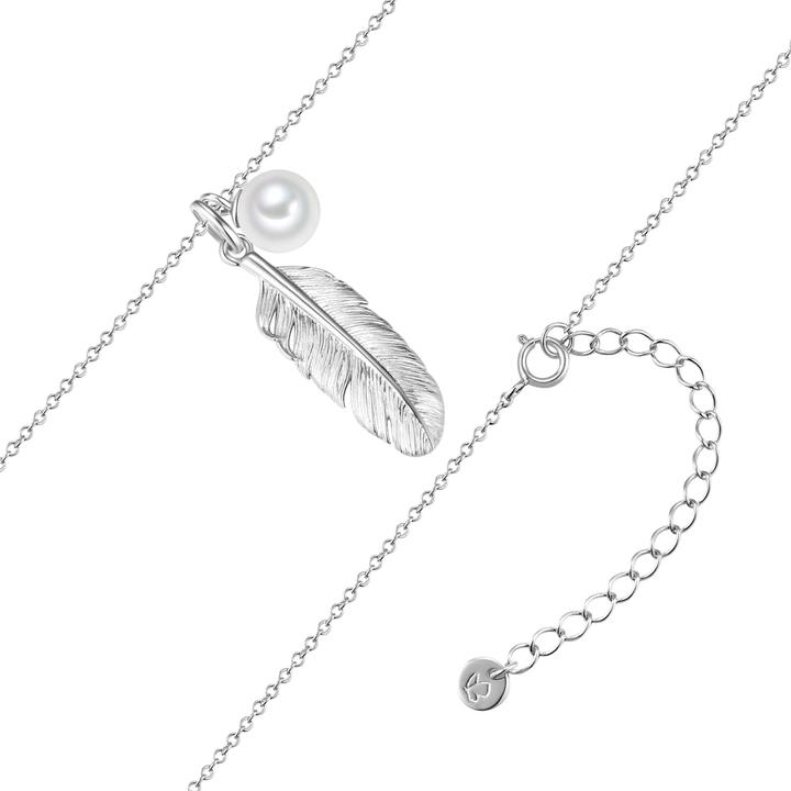 Produktbild Glanzstücke München Damen Kette Feder Sterling Silber - 35040 (Sterling Silber, 40 - 45 cm)