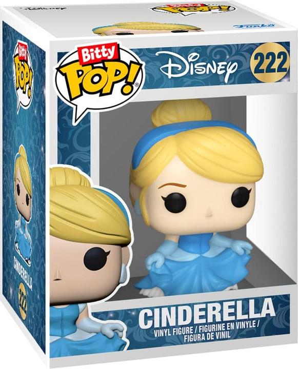Actual product image Funko Disney Princesses pack 4 figurines Bitty POP! vinyl Cinderella 2,5 cm