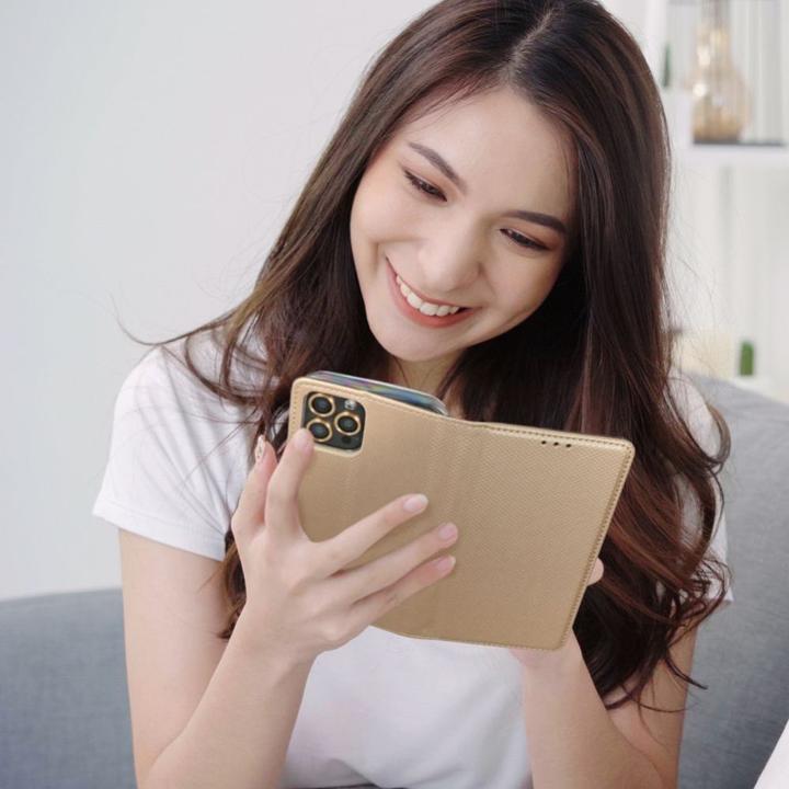 Actual product image OEM Back panel cover SMART CASE Book for IPHONE 14 Pro gold (Apple iPhone 14 Pro)