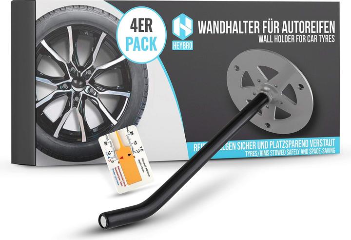 Actual product image Heybro Tire wall mount in set of 4