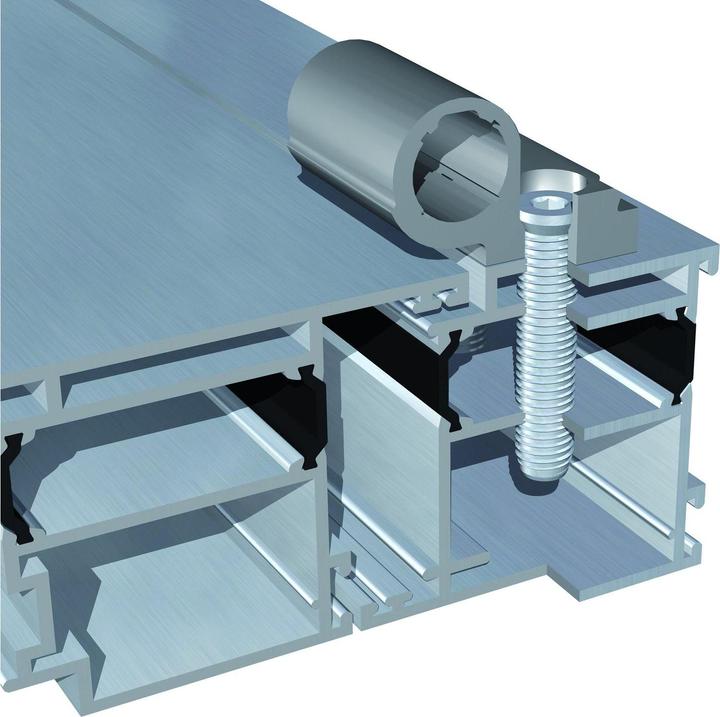 Actual product image Dr. Hahn HAHN door hinge 4 AT, 2-part 20/76.5/58 with anchor bolt, silver anodised
