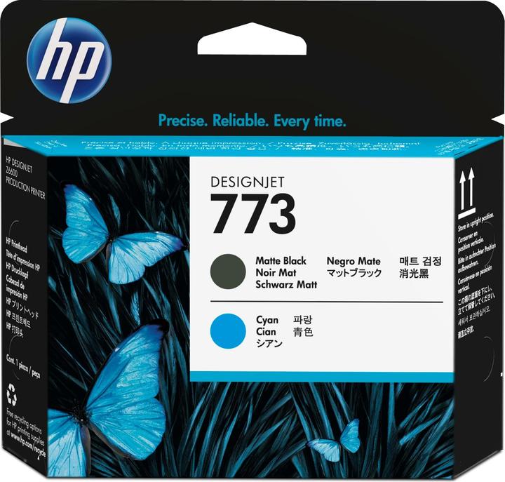 Produktbild HP 773 - Schwarz, Cyan - Druckkopf - für DesignJet Z6600 (C, MBK)