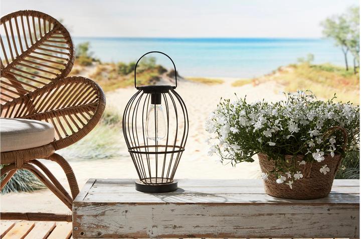 Immagine prodotto Luxform Lanterna solare Carlow, nera (21 x 21 x 31 cm, 1 x)