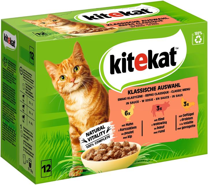 Kitekat Mp Klass.Auswahlsauce (12 Stk., 1020 g)