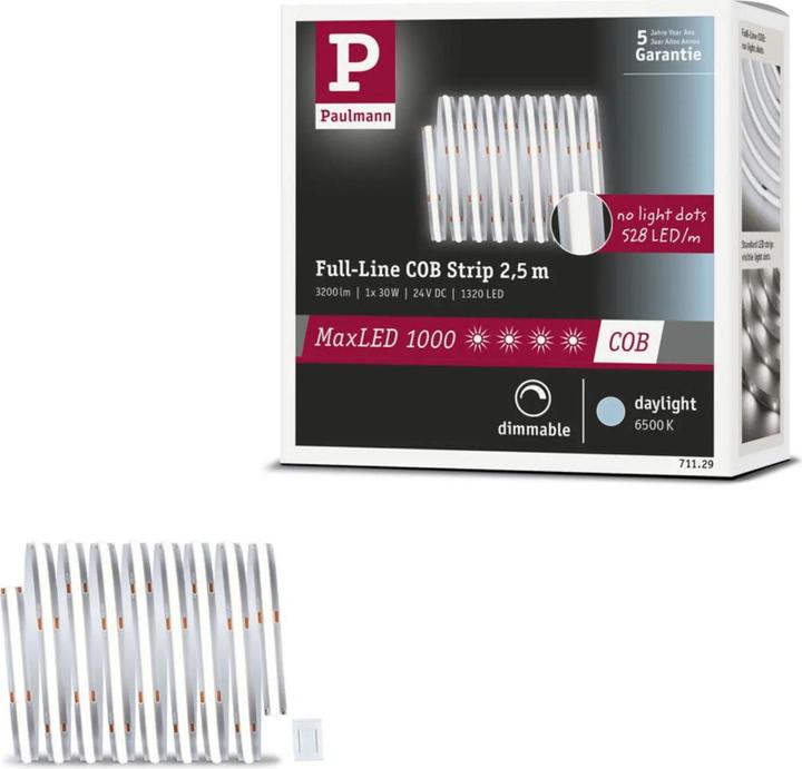Produktbild Paulmann MaxLED 1000 Full-Line COB Stripe (Tageslicht, 250 cm, Indoor)