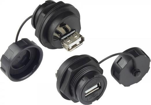 Immagine prodotto Good Connections Alcasa IC04-U206. Spina: USB A, Colore del prodotto: Nero, Genere del connettore: Femmina (USB-A, USB-A)