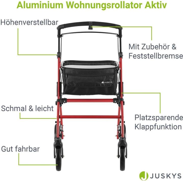 Immagine prodotto Juskys Aluminium Wohnungsrollator