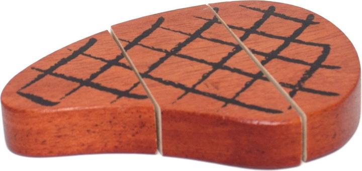 Actual product image Activity Board Steak with chips, wooden toys