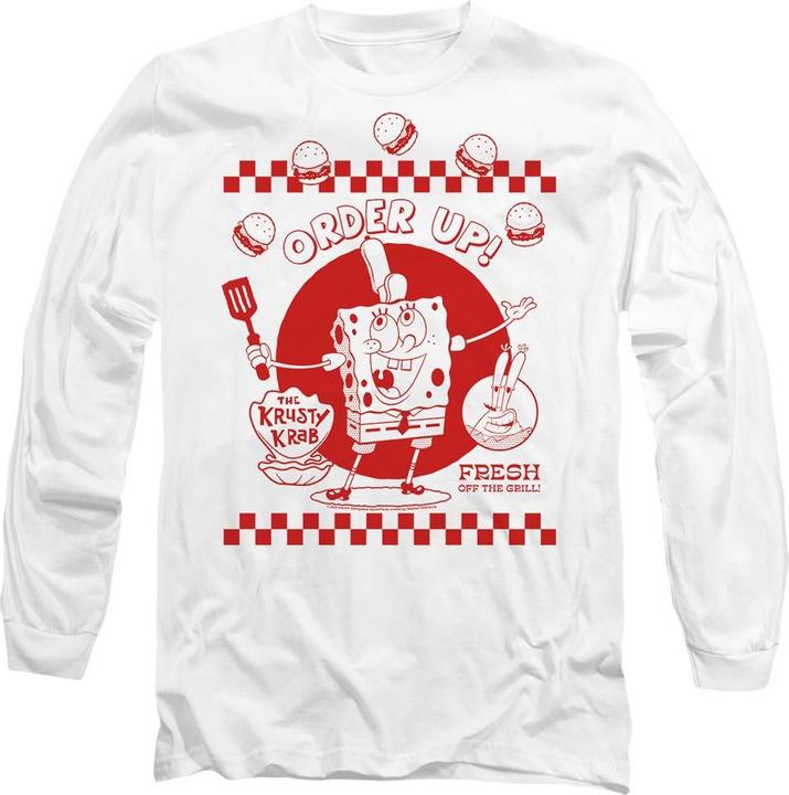 Actual product image Spongebob Squarepants Unisex Adult Order Up! T-Shirt (S)