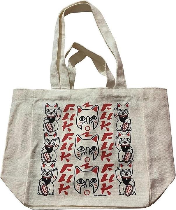 Heldbergs Games Tote Bag „Fuck you - Maneki Neko“ - Tasche