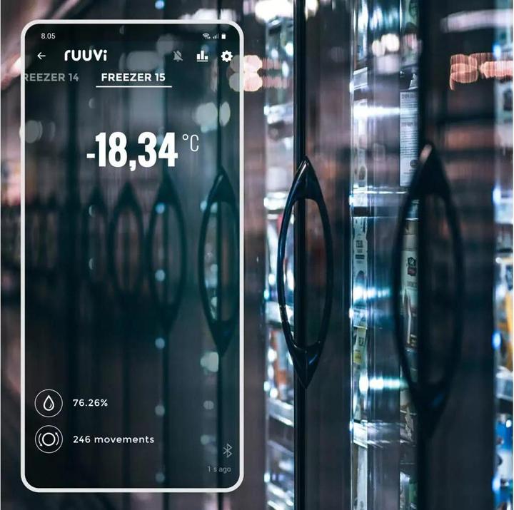 Produktbild Ruuvi RuuviTag Pro Bluetooth Umwelt Sensor 3 in 1 - IP67