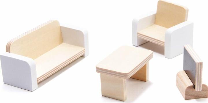 Immagine prodotto Ikonka Casa delle bambole in legno MDF + mobili 78cm nero LED