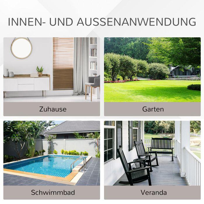 Image du produit Swisshandel24 Poly-Rattan Sofa mit Kissen 3-Sitzer Garten Loungesofa Metall Polyester Grau 185 x 70 x 80 cm