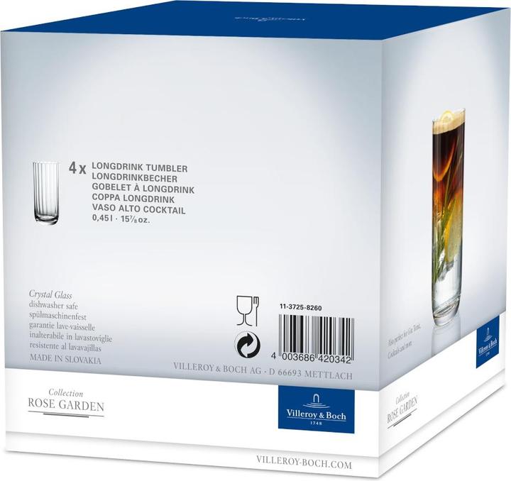 Immagine prodotto Villeroy & Boch Bicchieri da vino e da champagne colorati Boston (3 dl, 4 x, Bicchieri da bibita lunghi)