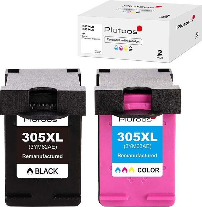 Produktbild Plutoos HP 305 XL HP 305 XL Patronen XXL kompatibel (BK, CL)