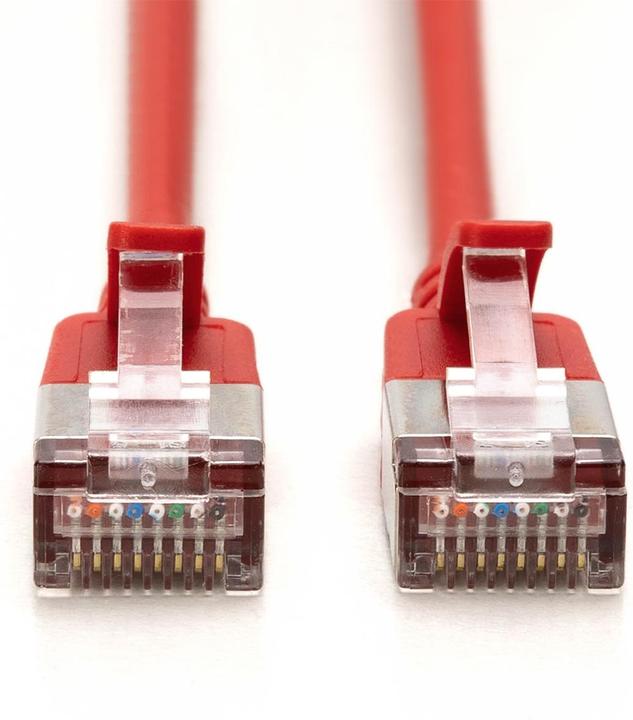 Immagine prodotto Digitus CAT 6A Klasse Ea, F/FTP, Twisted Pair Patchkabel, Cu, LSZH, AWG 32/7, Länge: 1,5 m, rot (F/FTP, CAT6a, 1.50 m)