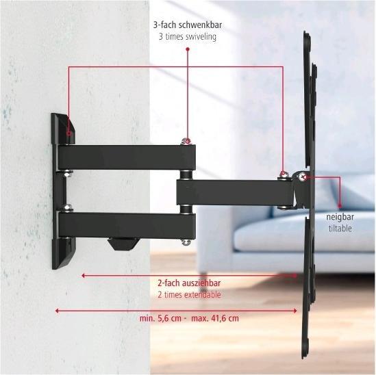 Produktbild Hama TV-Wandhalterung (Wand, 165", 25 kg)