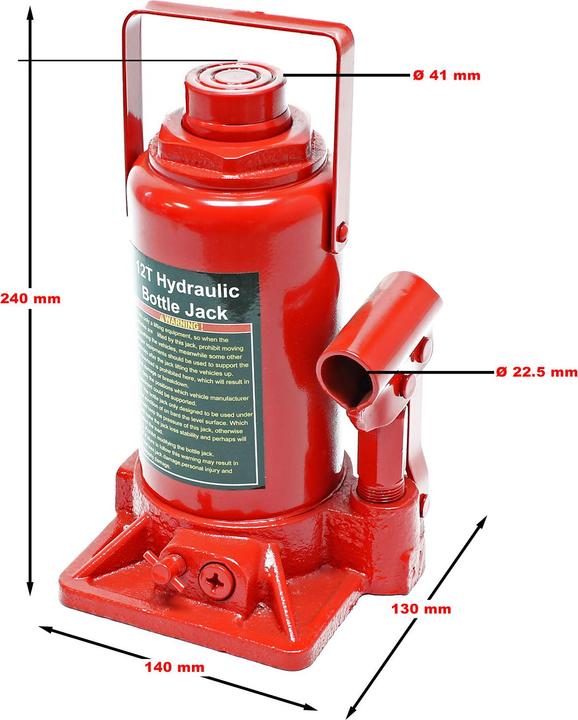 Actual product image Wiltec Spare Part Hydraulic Cylinder for 12t Hydraulic Workshop Press