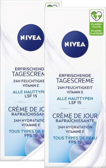 Produktbild NIVEA Erfrischende Tagescreme LSF 15 DUO (100 ml, Tagescreme, SPF 15)