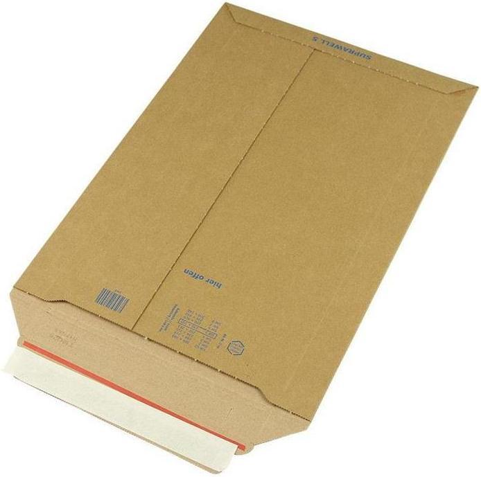 Produktbild Transpak Versandtasche Suprawell Masse 270x390mm B4 Wellpappe braun SK L390xBmm (100 x)