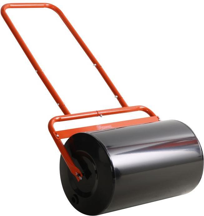 Image du produit Swisshandel24 Rasenwalze 50cm Breite, Gartenwalze befüllbar mit 38L Wasser/ 62 kg Sand, Rot