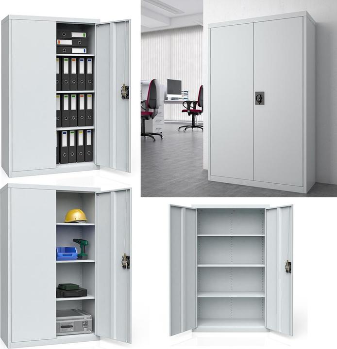 Actual product image Vicco Metallschrank (85 x 39 x 140 cm)