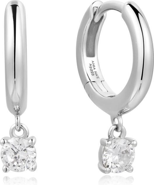 Immagine prodotto Ania Haie Orecchini d'argento con solitario Huggies (Argento 925)