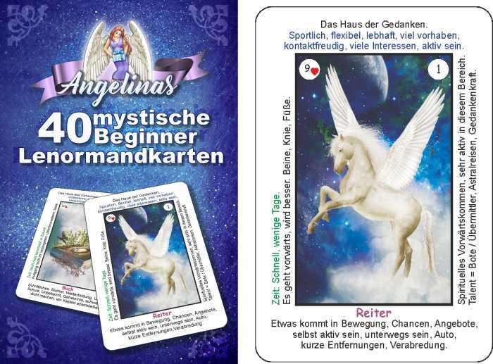 Produktbild Angelinas 40 mystische Beginner - Lenormandkarten (Deutsch, Angelina Schulze, 2022)