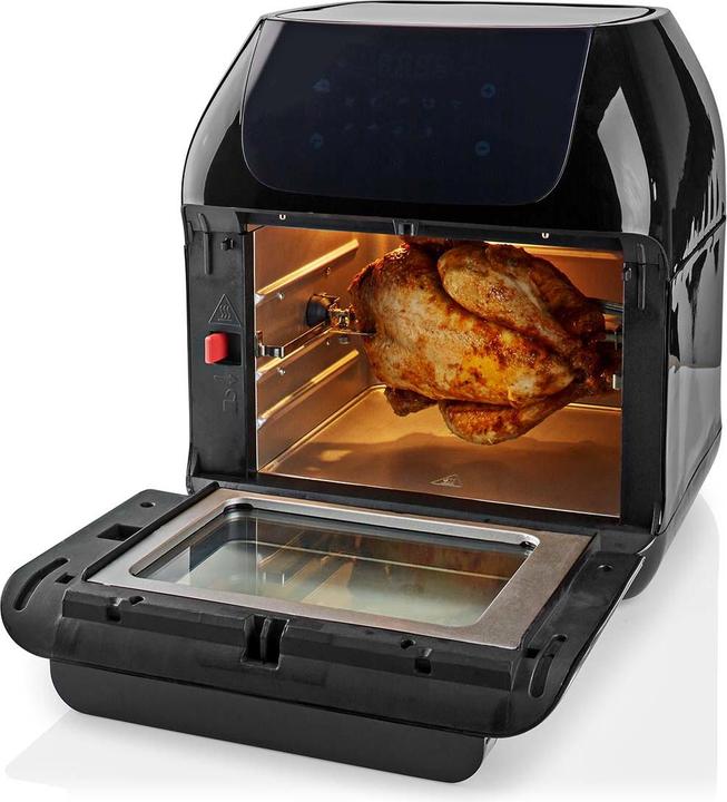 Actual product image Nedis Hot Air Fryer 12 l Timer: 60 min Digital Black (EU plug)