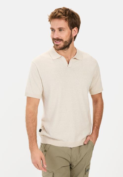 Immagine prodotto Camel Active Strick-Poloshirt aus Baumwoll-Leinen-Mix (M)