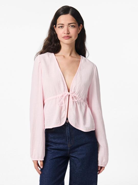 Produktbild Pieces PCSASTINA Musselin Oberteil mit langen Ärmeln (L)