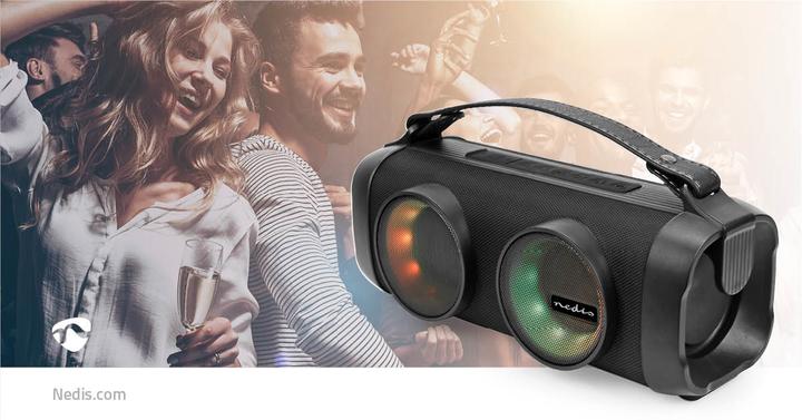 Produktbild Nedis Bluetooth® Party Boombox | 5 Std | 2.0 | 24 W | Medienwiedergabe: AUX / USB | Verknüpfbar | Tr (5 h, Batteriebetrieb)