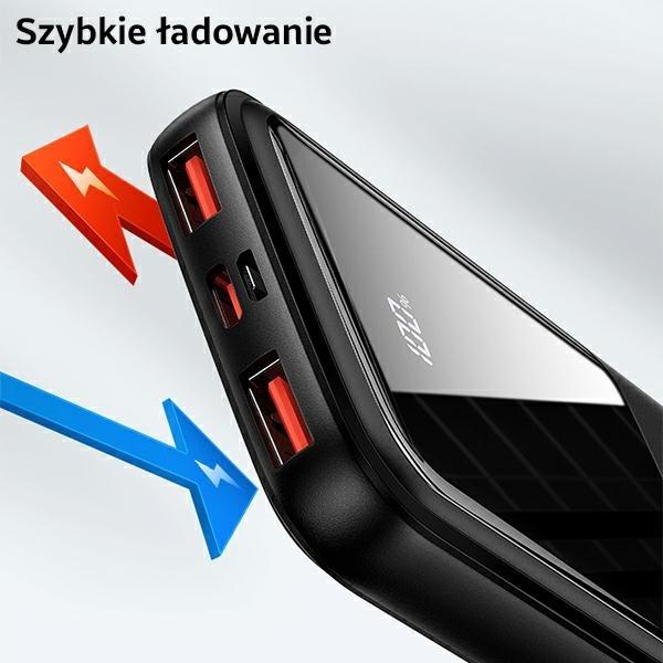 Image du produit Usams PB58 10000 mAh Power Bank Noir (10KCD16101) (10000 mAh, 22.50 W, 37 Wh)