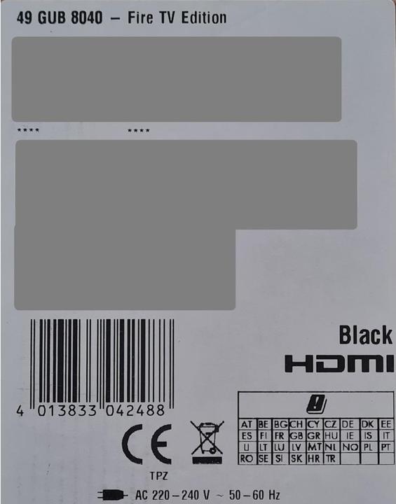 Actual product image Grundig 49 GUB 8040 (49", LED, 4K, 2020)