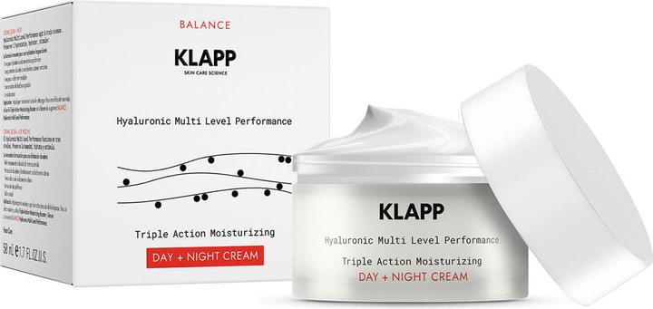 Produktbild Klapp Hyaluronic Multi Level Performance Triple Action Moisturizing Day + Night Cream (50 ml, 24h Creme)