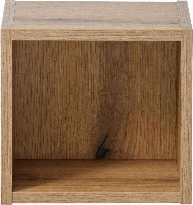 Produktbild En.Casa Badezimmer Regal Newport 27x25x21 cm Eiche (27 x 25 x 21 cm)