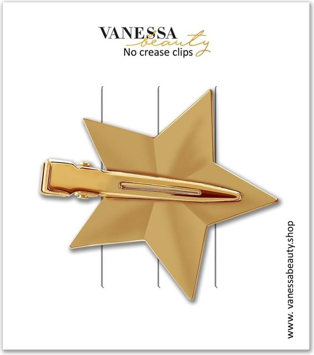 Immagine prodotto Vanessa Beauty Clip senza cuciture a stella - oro (Decorazioni, Elastico per capelli)