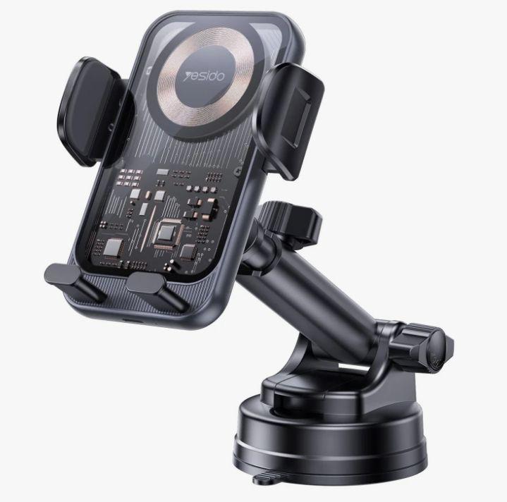 Actual product image Yesido 15W Suction Cup Car Wireless Charging Holder