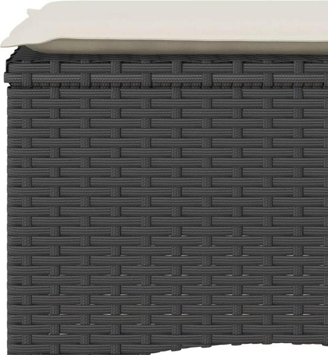 Produktbild VidaXL Gartensofa 2-Sitzer mit Tisch und Hockern